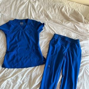 Royal blue scrubs
